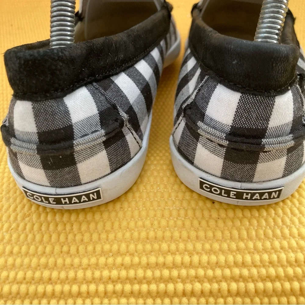 Cole Haan Black Women's Loafers Black-White size 9.5B - Picture 5 of 8